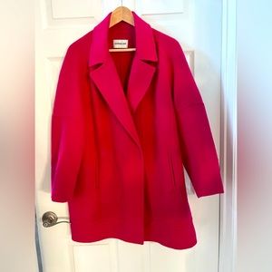 NWOT Cashmere coat loose fit Rose Pink sz S